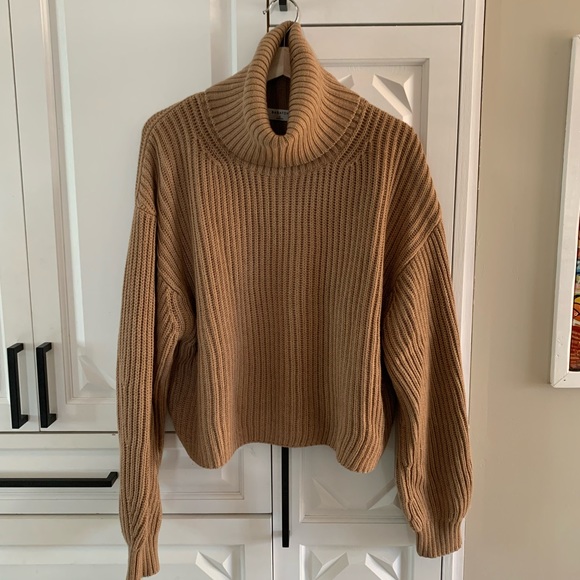 NWOT Babaton Guell Sweater in Dark Sand Brown - Picture 4 of 10